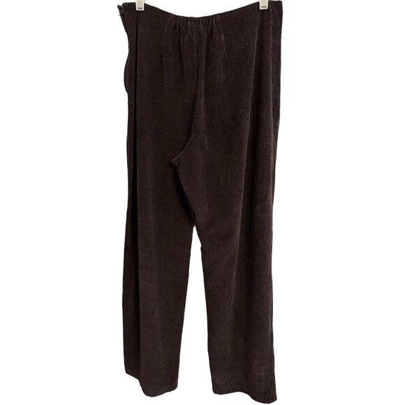 Vintage 90's April Cornell Brown Corduroy Straight Leg Pant Sz S High Waist - Picture 2 of 9